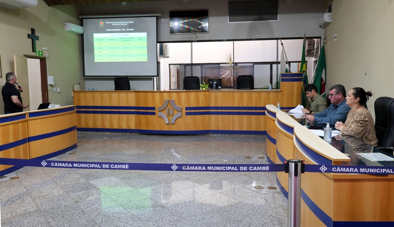 Audiência pública detalha planejamento orçamentário de Cambé até 2029