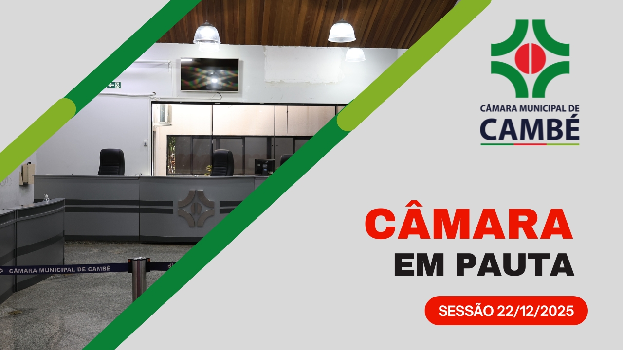 Câmara Municipal vota quatro projetos nesta semana