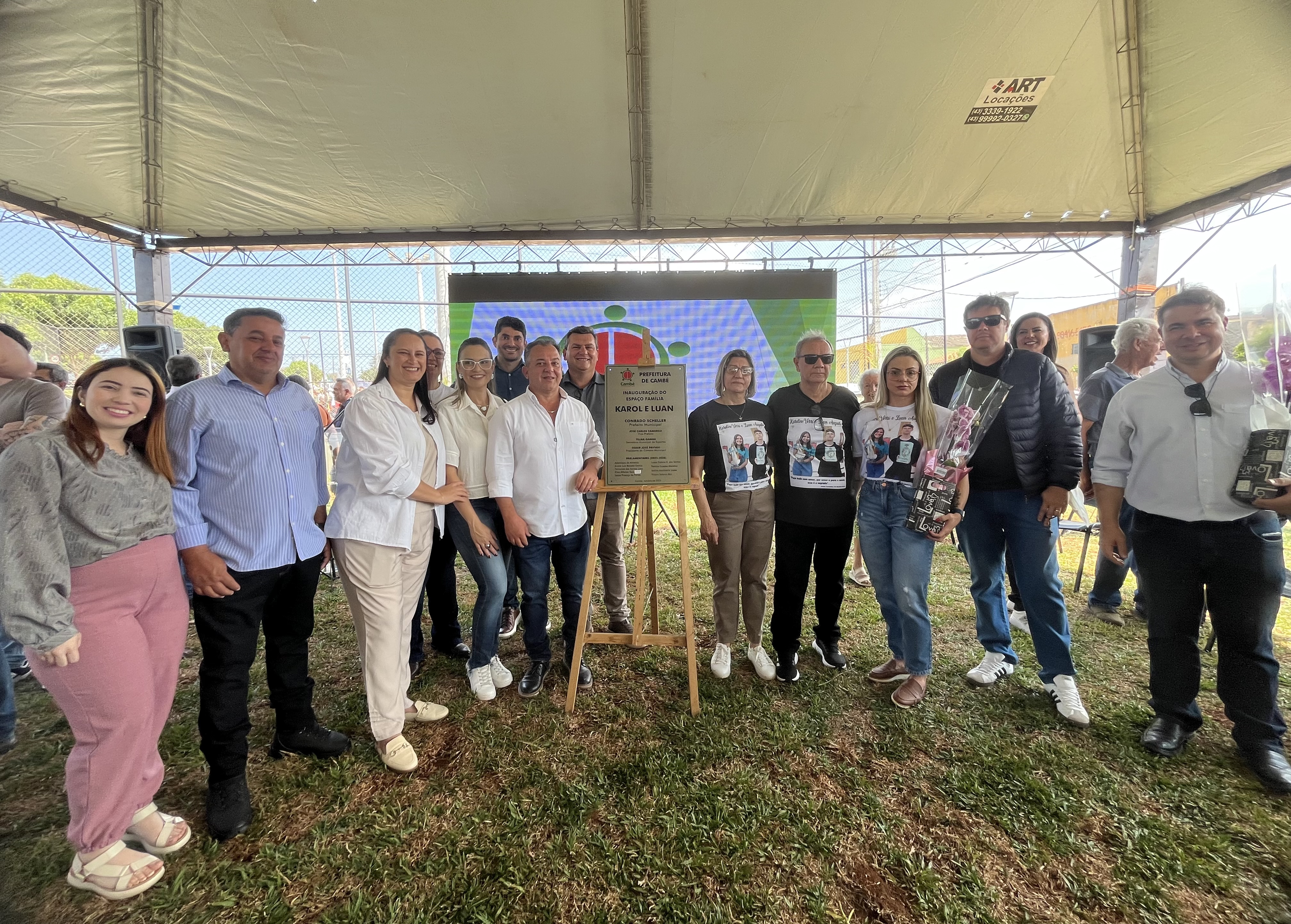 Espaço Família em Cambé é inaugurado em homenagem a Karol e Luan