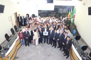 Uma sessão solene realizada na Câmara Municipal, na terça-feira (26), marcou as comemorações do 15º aniversário do Dia da Soka Gakkai no município de Cambé e o 50º aniversário da segunda visita do Dr. Daisaku Ikeda ao Brasil.