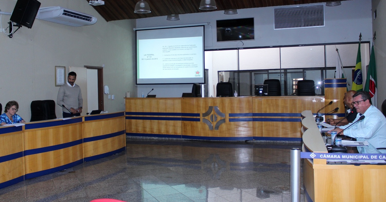 Audiência da Saúde apresenta relatório do 2º quadrimestre de 2023