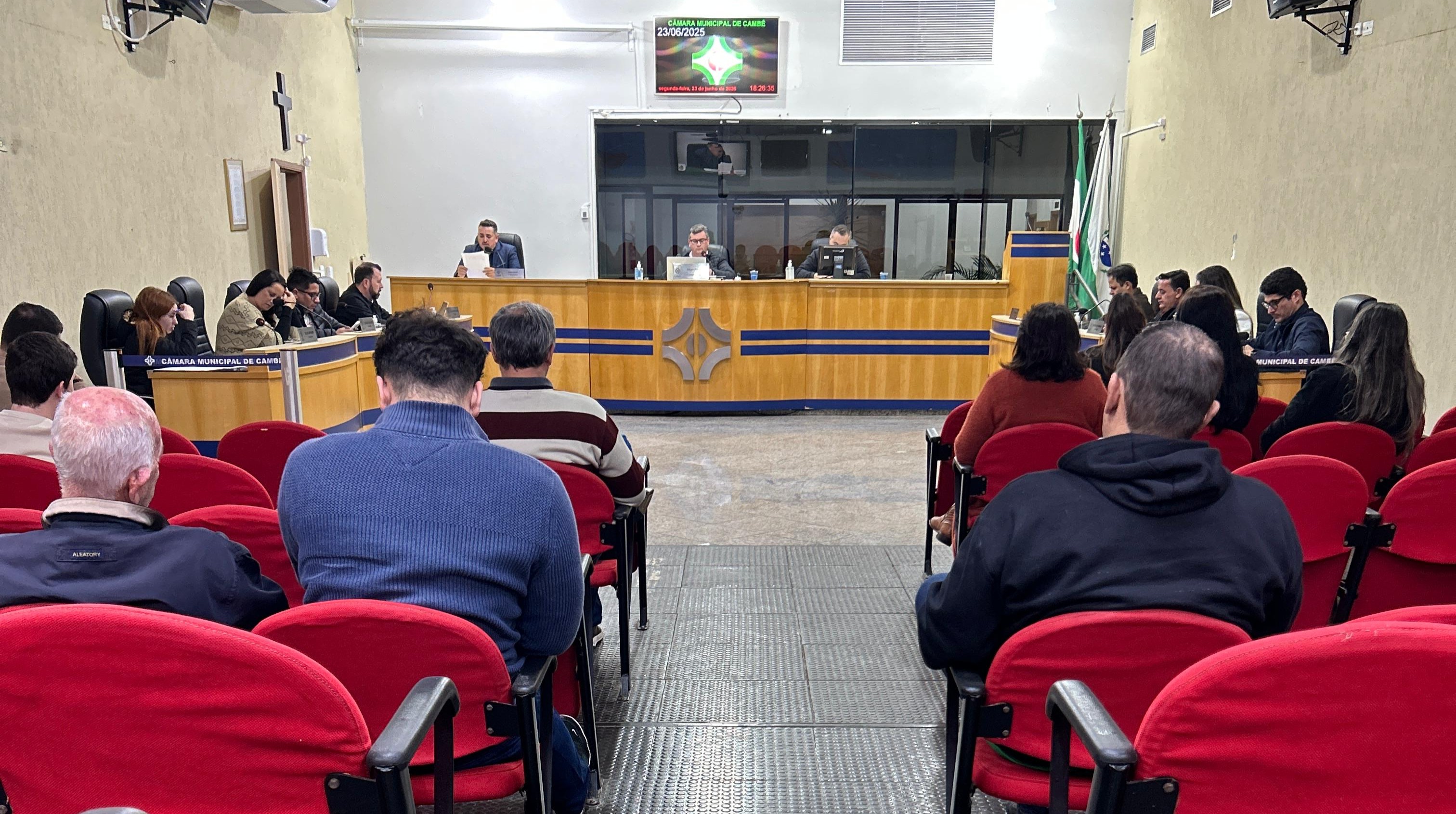 Câmara aprova, em primeiro turno, diretrizes para a elaboração e execução da lei orçamentária de Cambé para 2026