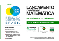 “Biênio da Matemática”será lançado em Cambé na sexta-feira (05)