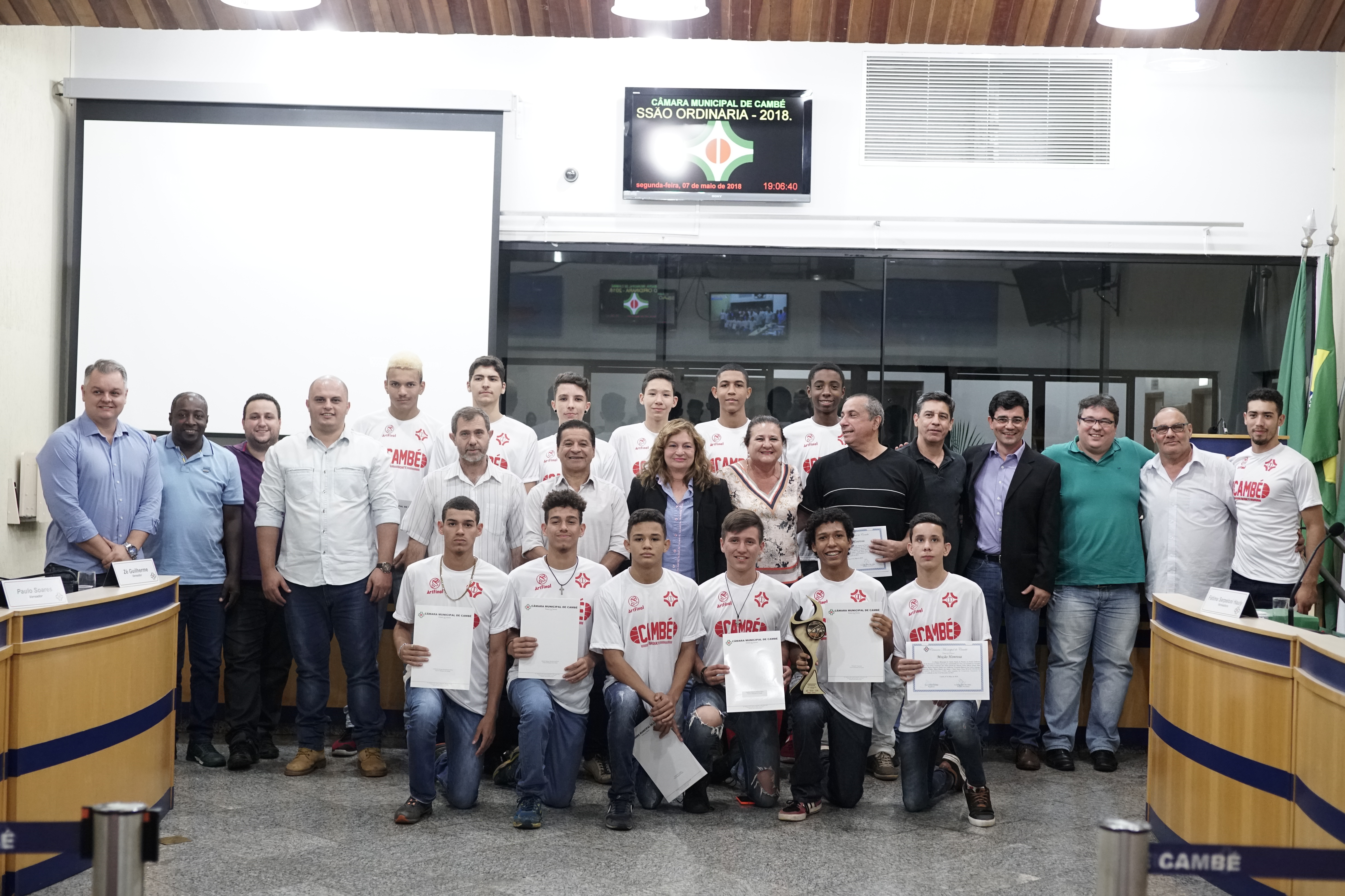 Time de basquete de Cambé recebe “Moção Honrosa”